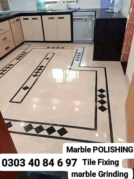 Marble tiles & Floor Polishing Service / Wood Work / Home / Building 19