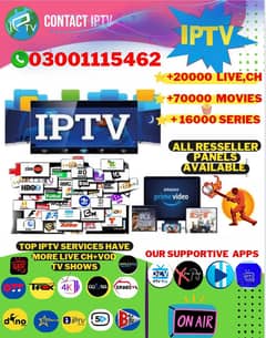 We have over 15 different IPTV servers 03001115462