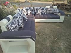 L Shape Sofa Set / 7 seater Sofa set / Sofa com bed / 5 seater Sofa Se