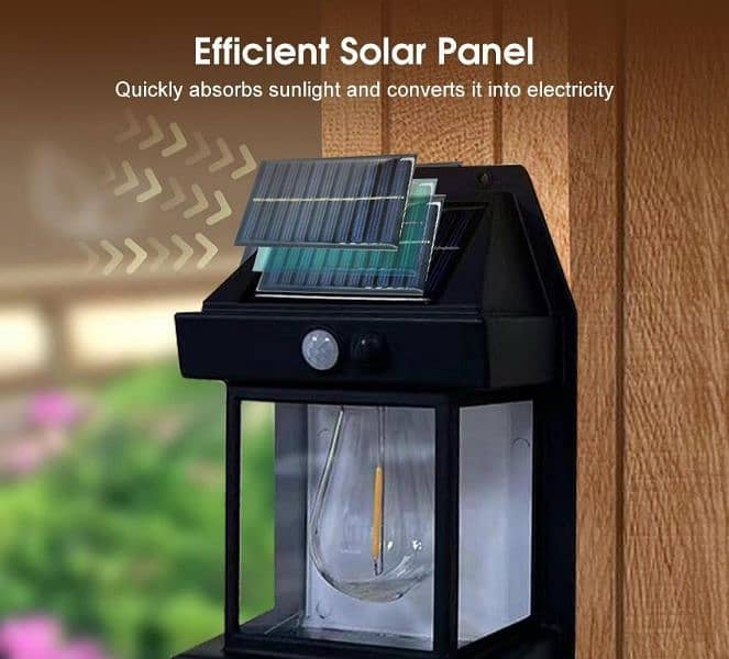 Solar Motion Sensor Outdoor Wall Light 1