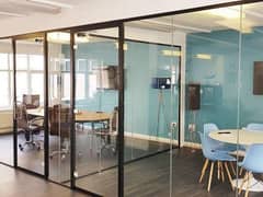 office glass cabine,glass work,glass cabine,glass partition 0