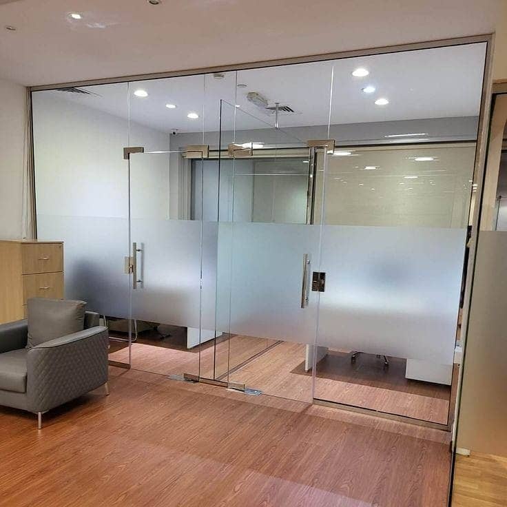 office glass cabine,glass work,glass cabine,glass partition 10
