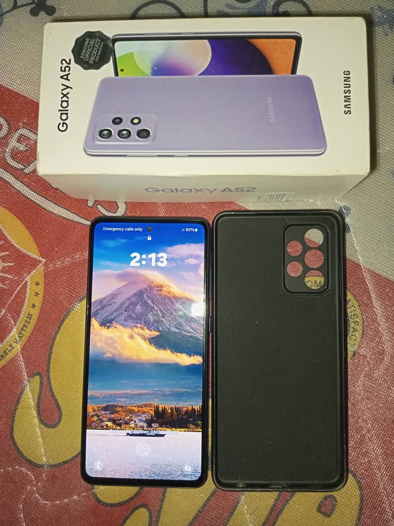 Galaxy A52 8/128 64MP with Box & charger 2