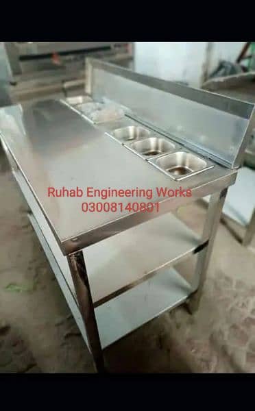 Shuwarma counter New hotplate/conveyor/pizza oven/fryer/grill 3