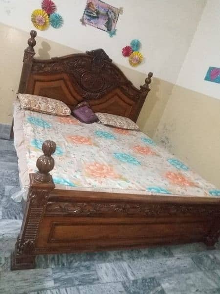 Double bed with 2 side tables 1