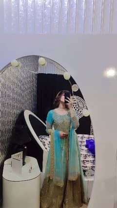 embroidered maxi with dupatta 0