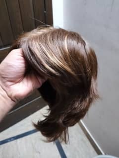 Pixie Cut Layer Cutting Short Wigs Bangs Full Head Cap Natural Brown