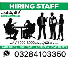 jobs available  part-time,full time,home base for male and female