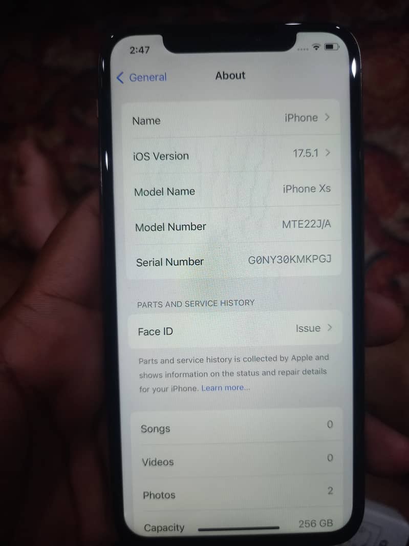 iphone xs 256GB 2