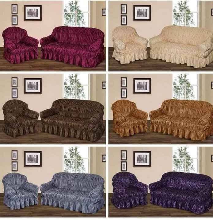 Sofa cover Jersey silk 5 seater ( 3+1+1 ) 2