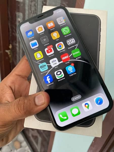 IPhone 11 with box PTA aprove 128gb sealed 87%BH better xs max 12 pro 0