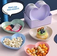 08 PCs kid's Multicolor l Multishape Plates l 0323-4536375