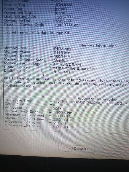 Dell latitude - 3rd generation core i7 8