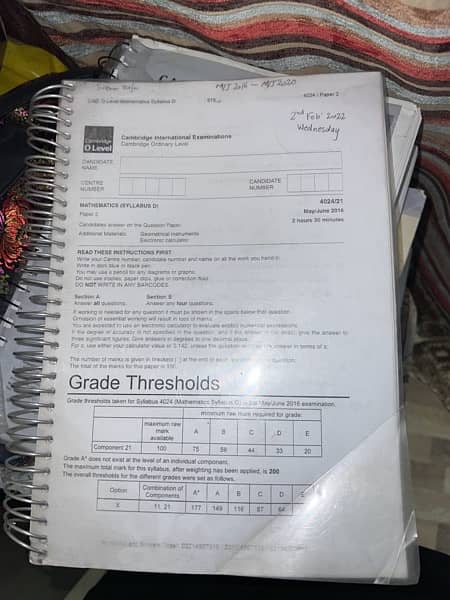 Mathematics O levels syllabus D notes 0