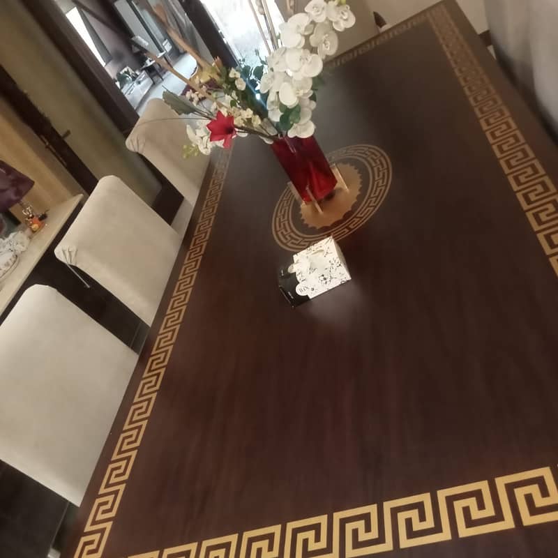 Dining tabel / 8 seater dining table  / versace dining table / table / 4