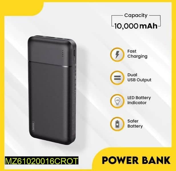 10,000mAh powerbank, HAMREZ STORE, FREE DELIVERY ALL OVER PAKISTAN 0