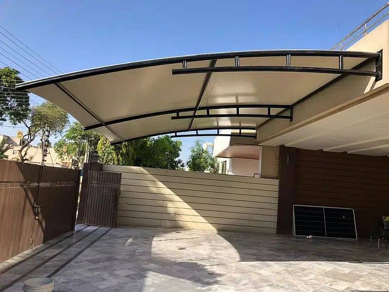 Car Parking Shades | PVC Tensile Shades | Canopy Shades | Fiber Shades 2