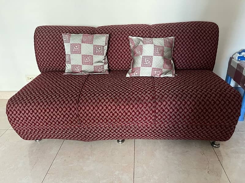 Two pieces 3 seater used sofas 1