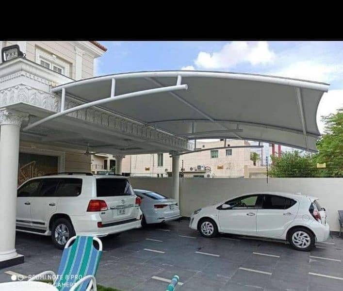 Pool parking | Parking shades | Fiber shadses | Car Parking Tensile 2