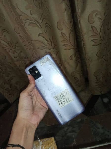 infinix note 10 with box and cover 0