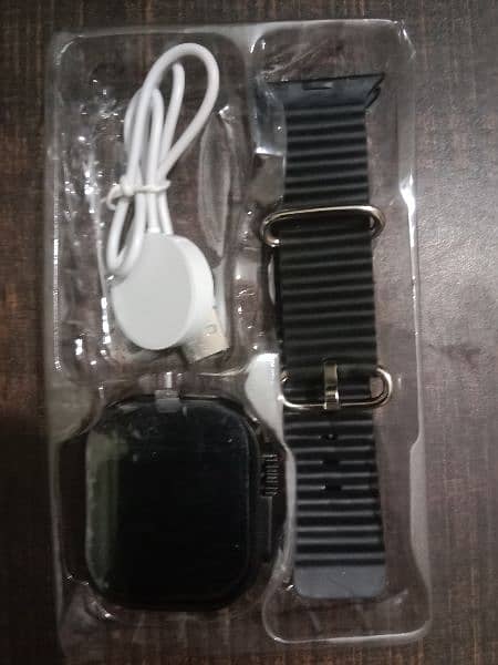 Smart watch with black straps 1