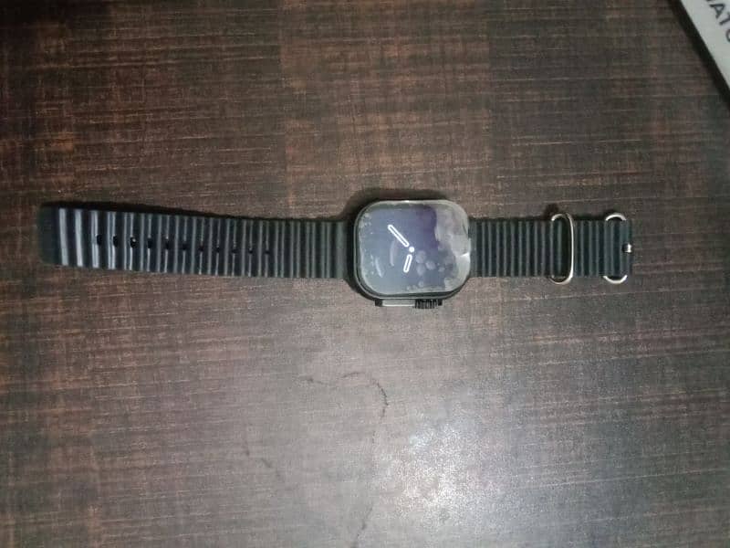 Smart watch with black straps 4