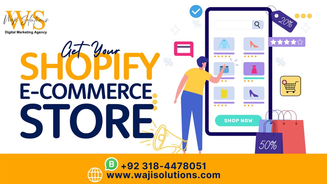 Ecommerce Website | SEO | Shopify | Website Design | Digital Marketing 0