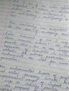 Handwriting Assignment Work