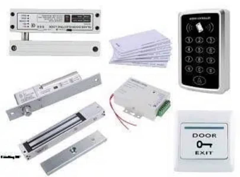 Fingerprint card code remote, mobile Electric door lock access control 2