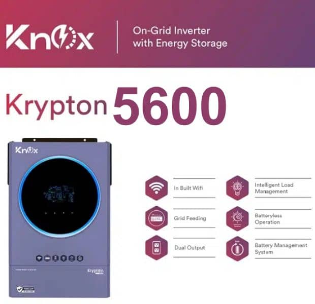 Knox Krypton 5600 Hybrid Solar Inverter 0