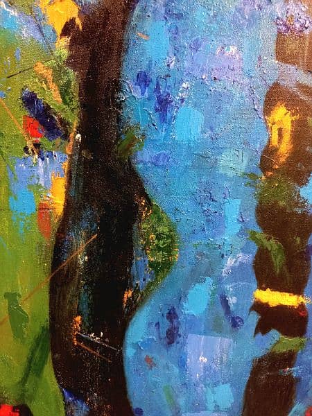 Abstract painting of a girl. . 3