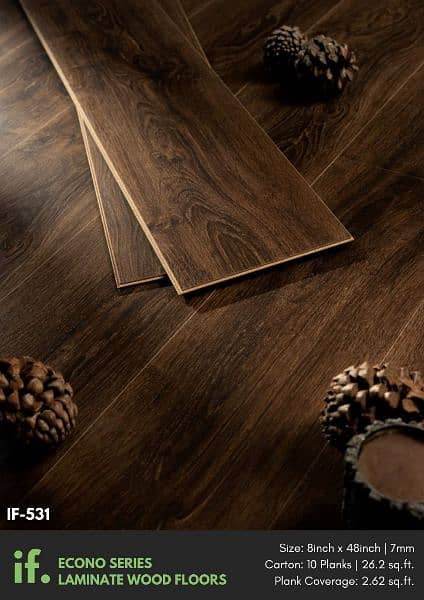 Wallpaper / Vinyl Flooring / WPC Fluted Panel / Wooden Floor 15