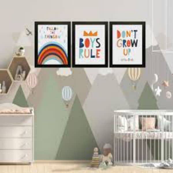 kidz room wall hanging photo frames 1