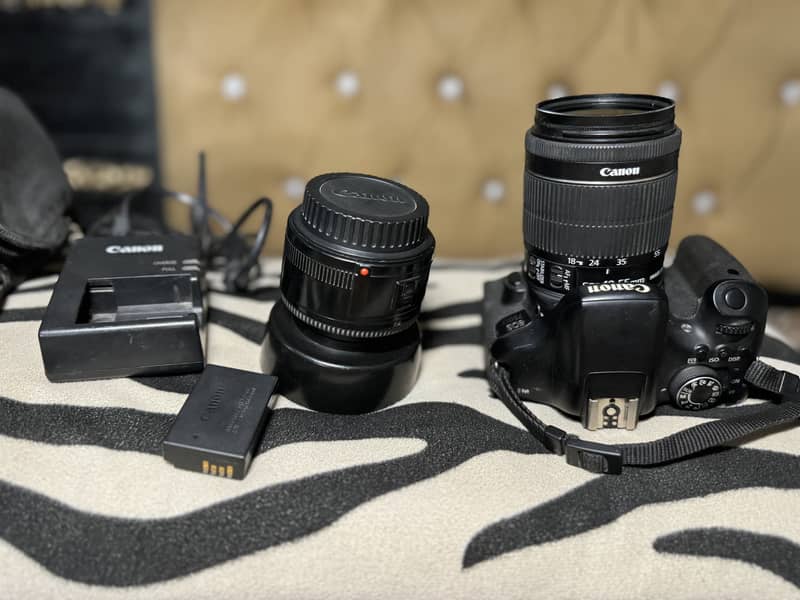 Canon 750D DSLR Camera - 2 Lenses - 2 Batteries 1