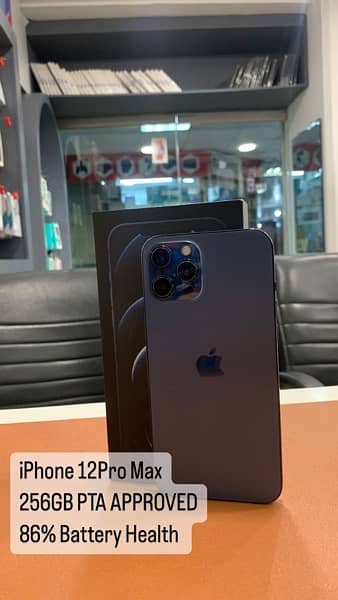 Iphone 12 Pro Max PTA APPROVED/256GB 0