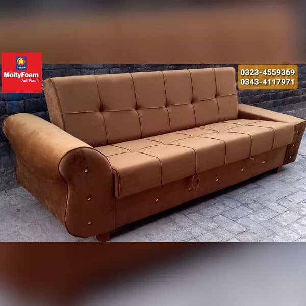 Molty double bed sofa cum bed/dining table/stool/Lshape sofa/chair 6