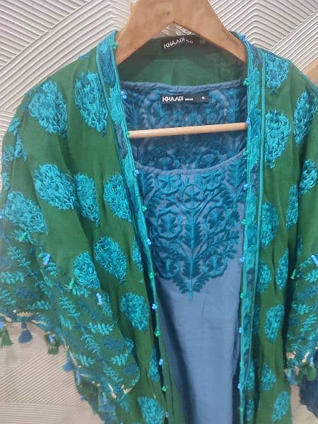 khaadi khaas emb 4 PC dress 0