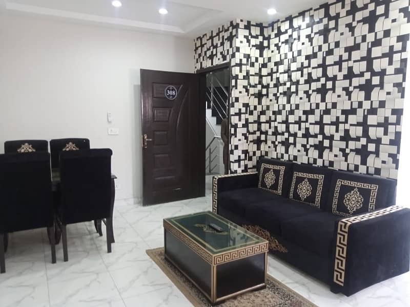 1 bed brand new luxury furnished flat apartment available in bahria town lahore 1