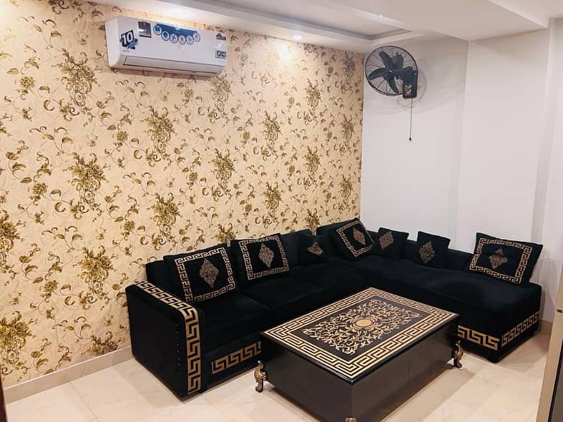 1 bed brand new luxury furnished flat apartment available in bahria town lahore 0