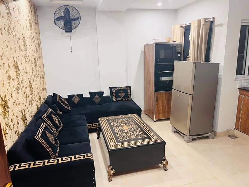 1 bed brand new luxury furnished flat apartment available in bahria town lahore 3