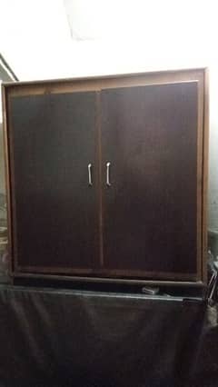wooden cupboard double door
