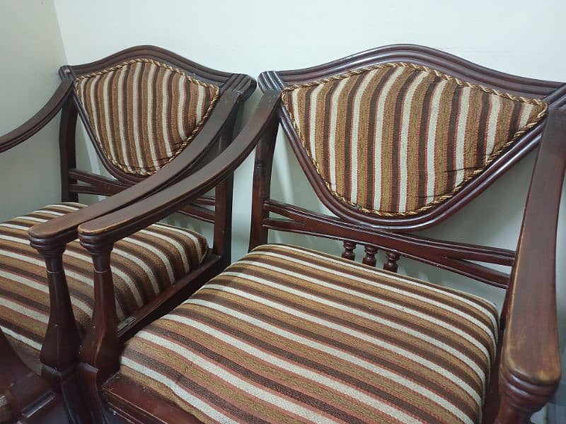 solid wood 4 seater sofa set 1