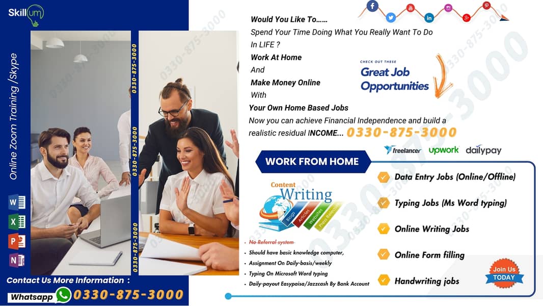 Earn More with work from home Writing Jobs Daily payout 0