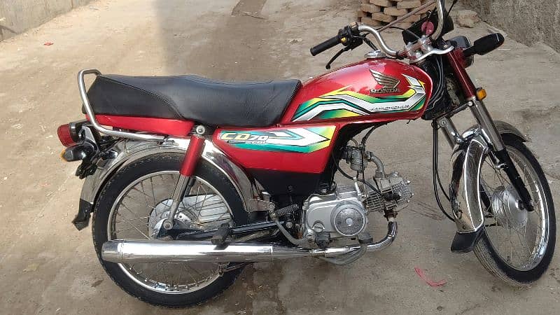 Honda cd 70 2023 model good condition All documents clear 10