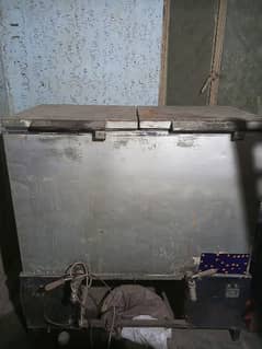 Steel body chiller freezer double compressor
