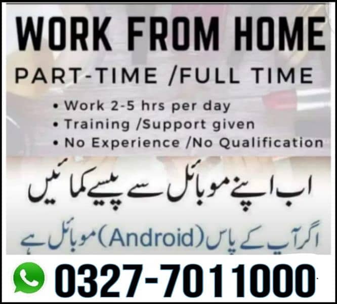 Online job available, Typing/Assignment/Data Entry/Ad posting etc 0