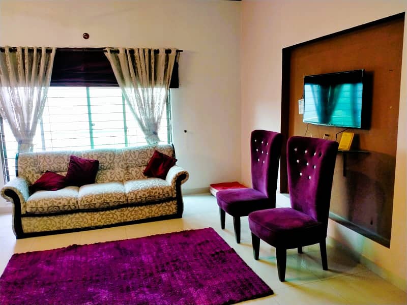 Fully Furnished 1 Kanal Upper Portion Available For Rent in DHA Phase 6 C Block 1