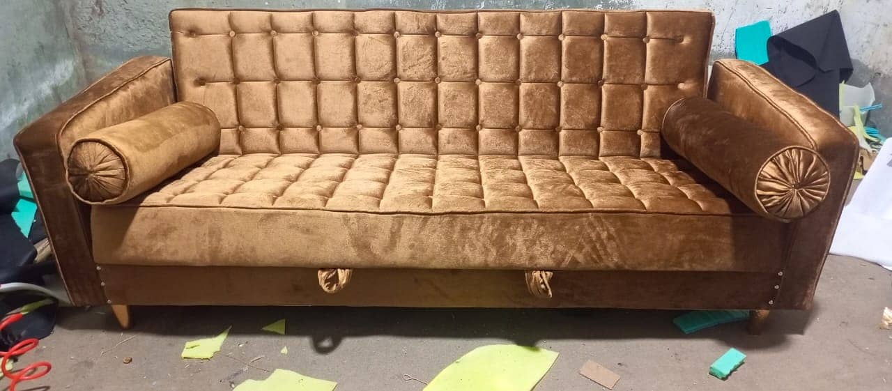 Sofa set/5,6,7 Seater/L shape /Coffee chairs /cum bed/ Ottoman stools 9