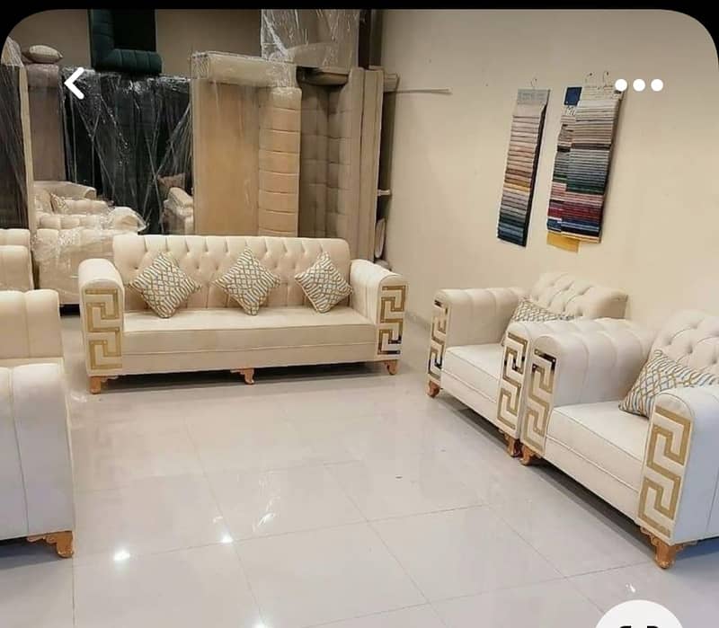 Sofa set/5,6,7 Seater/L shape /Coffee chairs /cum bed/ Ottoman stools 17