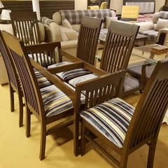 Dining table / 4 to 12 Chairs / wooden / Glass top / Luxury /All type